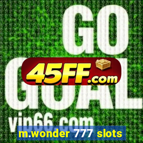 m.wonder 777 slots